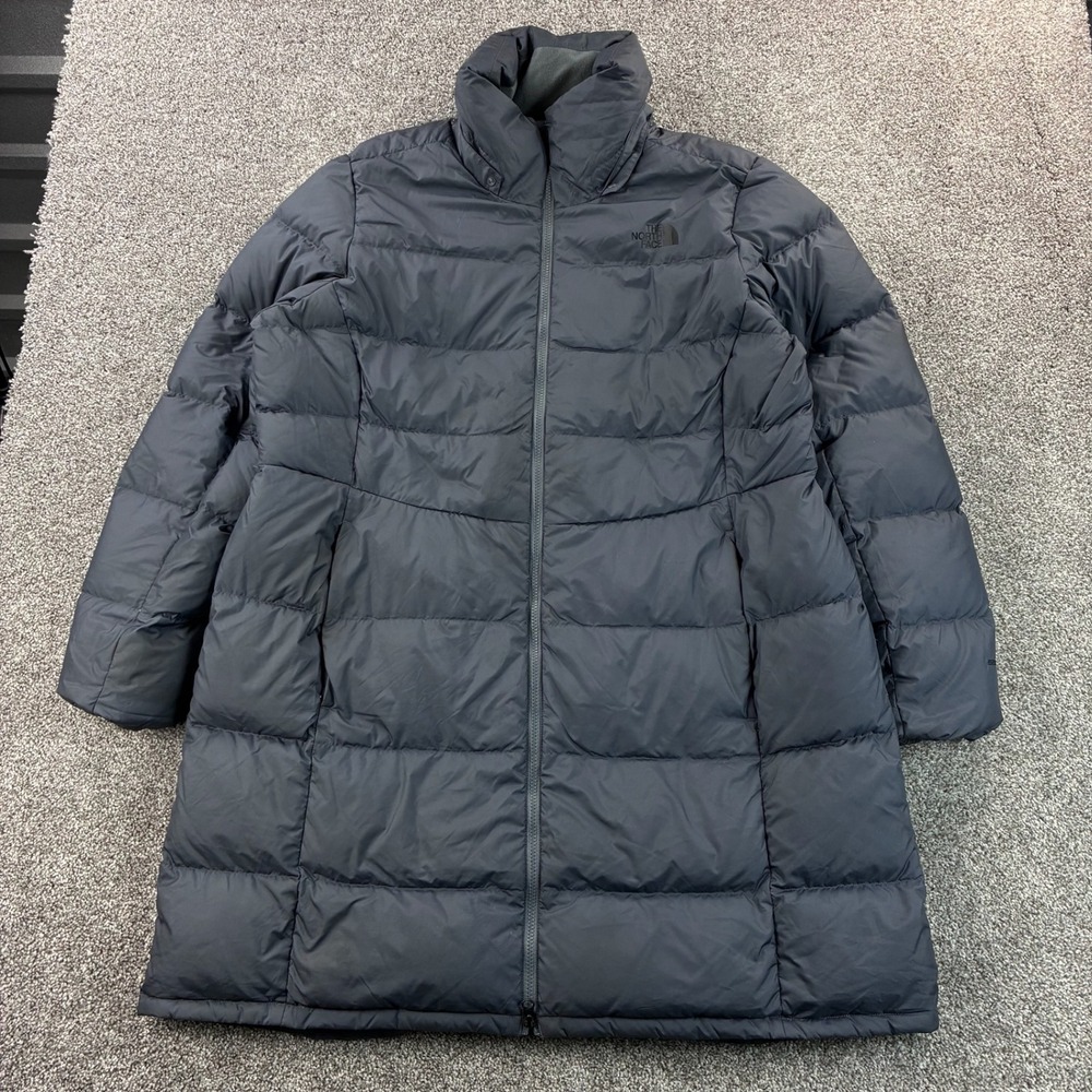 The North Face Metropolis Parka Jacket Women's 3XL Gray 550 Down Fill Puffer